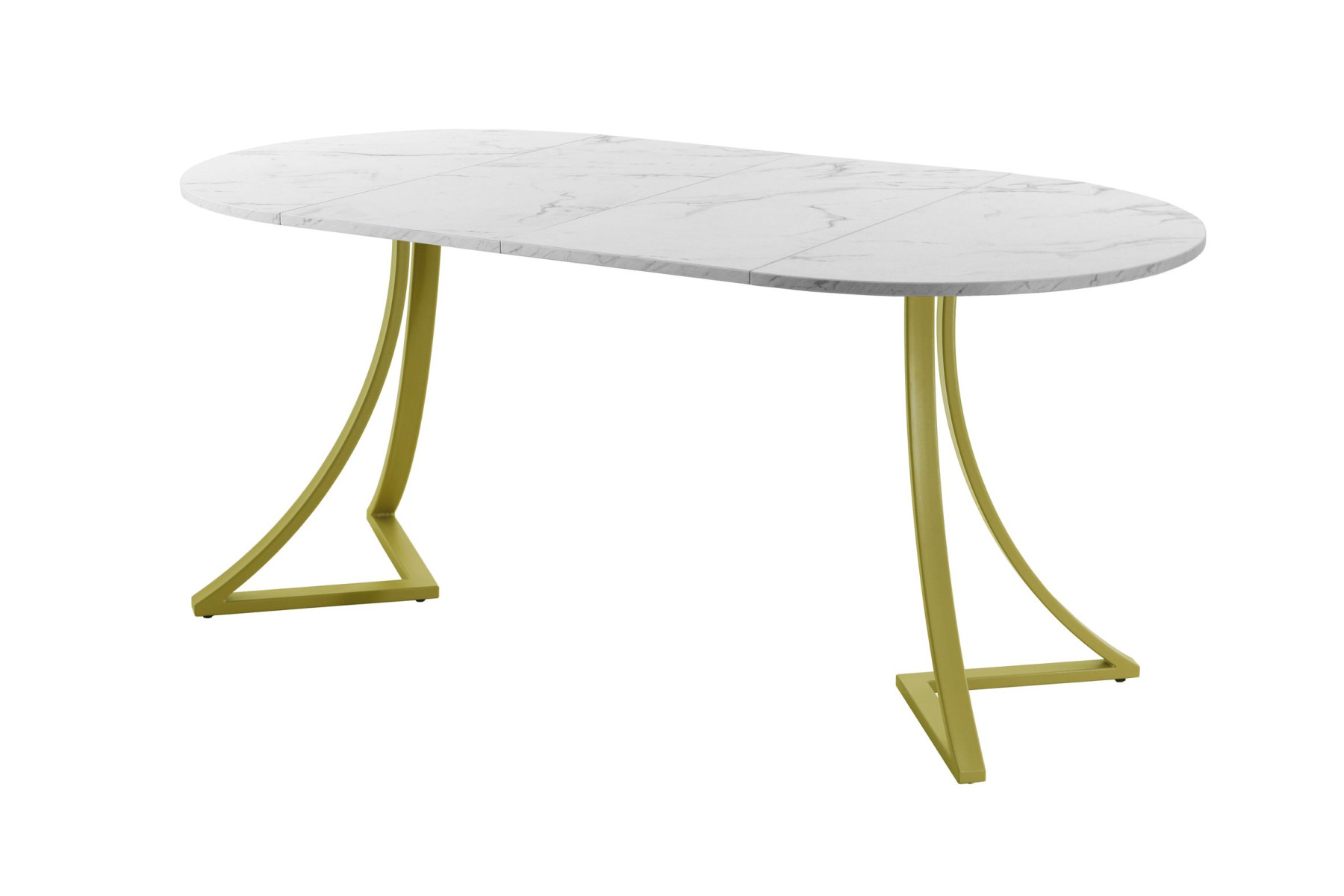 Обеденный стол AMC Elite (серии SLIM) / E24(800) D1 (золото/Мрамор Кристалл)