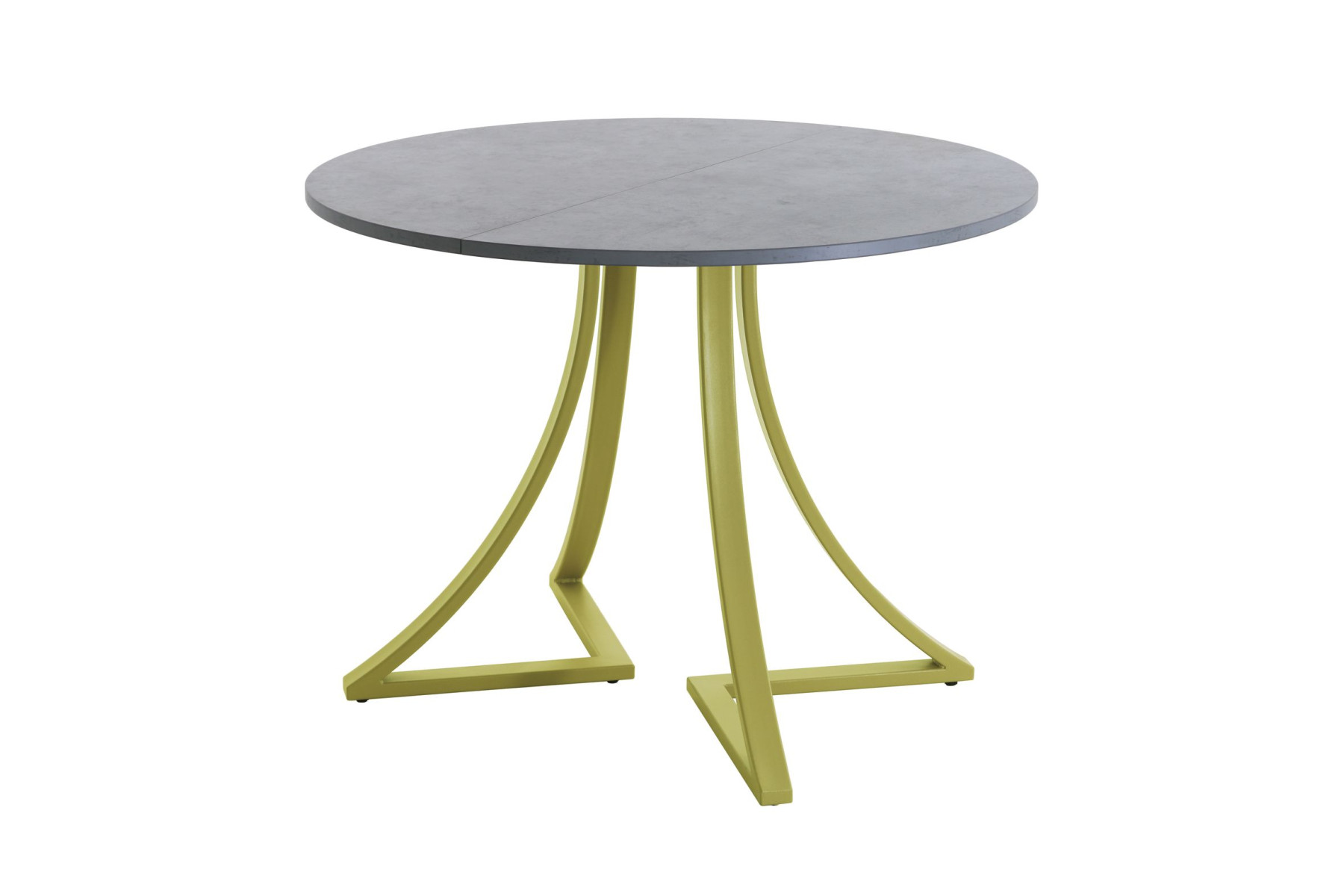 Обеденный стол AMC Elite (серии SLIM) / E24(800) D1 (золото/Бетон Чикаго светло-серый)