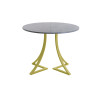Обеденный стол AMC Elite (серии SLIM) / E24(800) D1 (золото/Бетон Чикаго светло-серый)