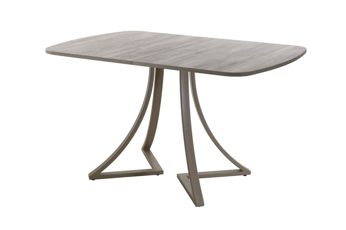 Обеденный стол AMC Elite (серии SLIM) / E24(1100) D2 (капучино/Дуб Уайт-Ривер песочно-бежевый)