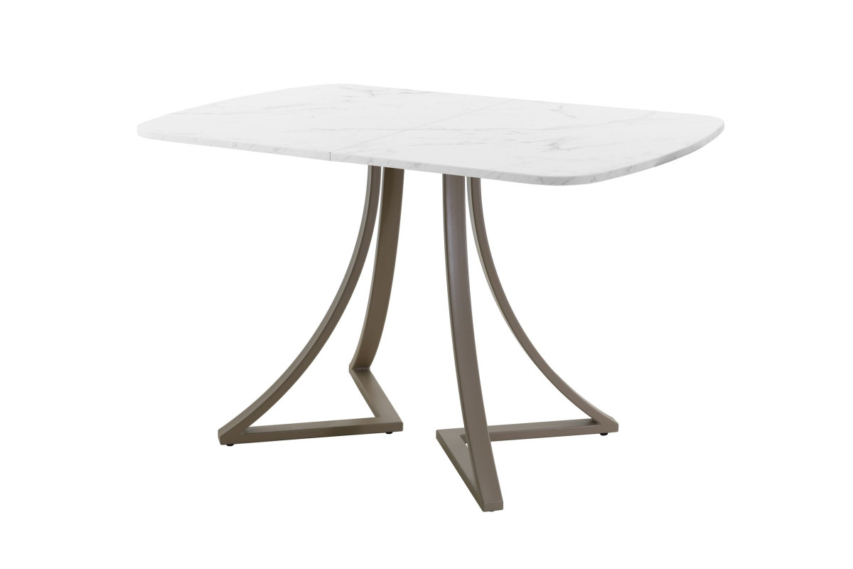 Обеденный стол AMC Elite (серии SLIM) / E24(1100) D2 (капучино/Мрамор Кристалл)
