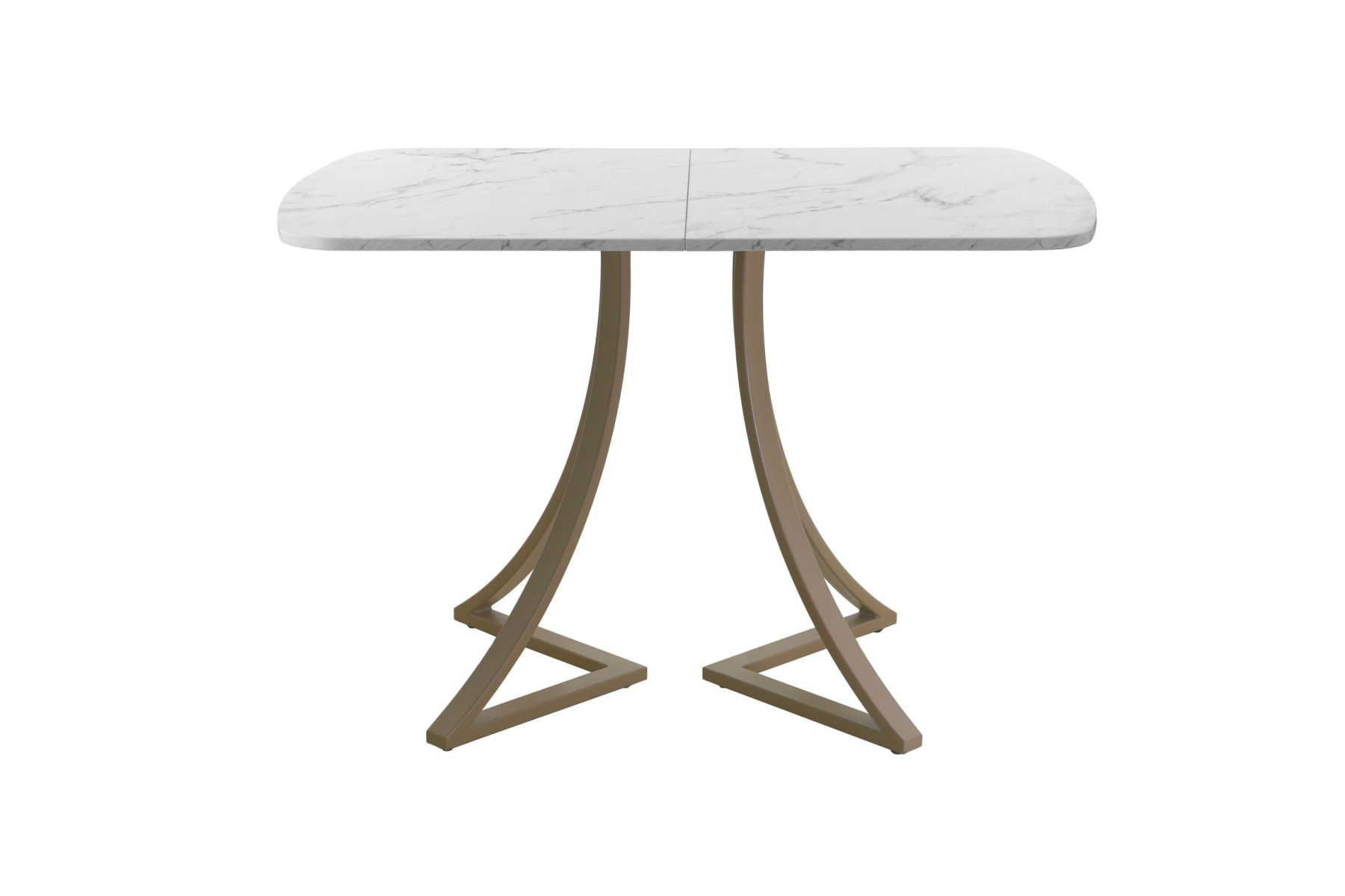 Обеденный стол AMC Elite (серии SLIM) / E24(1100) D2 (капучино/Мрамор Кристалл)