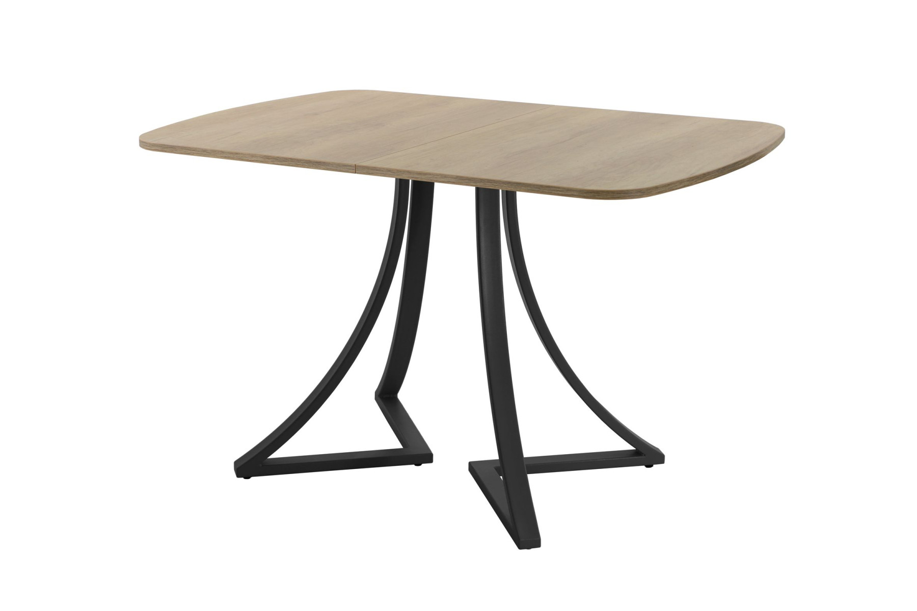 Обеденный стол AMC Elite (серии SLIM) / E24(1100) D2 (черный/Дуб Небраска Натуральный)