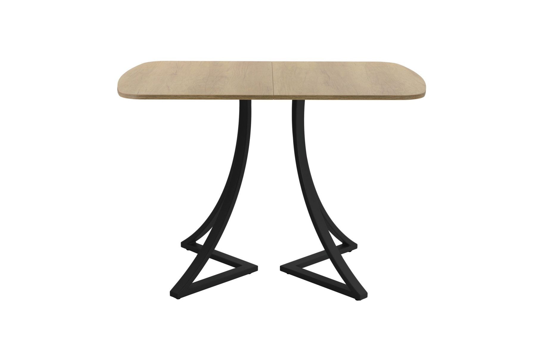 Обеденный стол AMC Elite (серии SLIM) / E24(1100) D2 (черный/Дуб Небраска Натуральный)