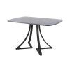 Обеденный стол AMC Elite (серии SLIM) / E24(1100) D2 (черный/Бетон Чикаго светло-серый)