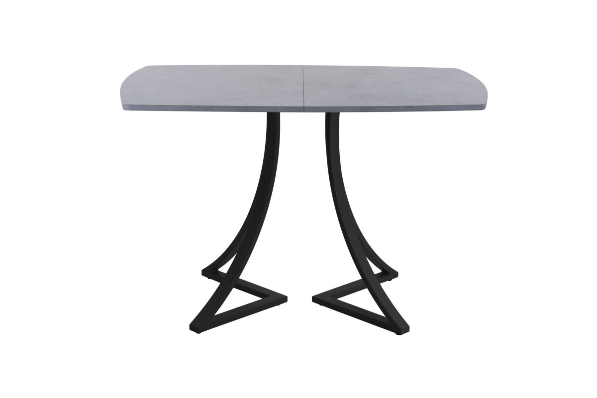 Обеденный стол AMC Elite (серии SLIM) / E24(1100) D2 (черный/Бетон Чикаго светло-серый)