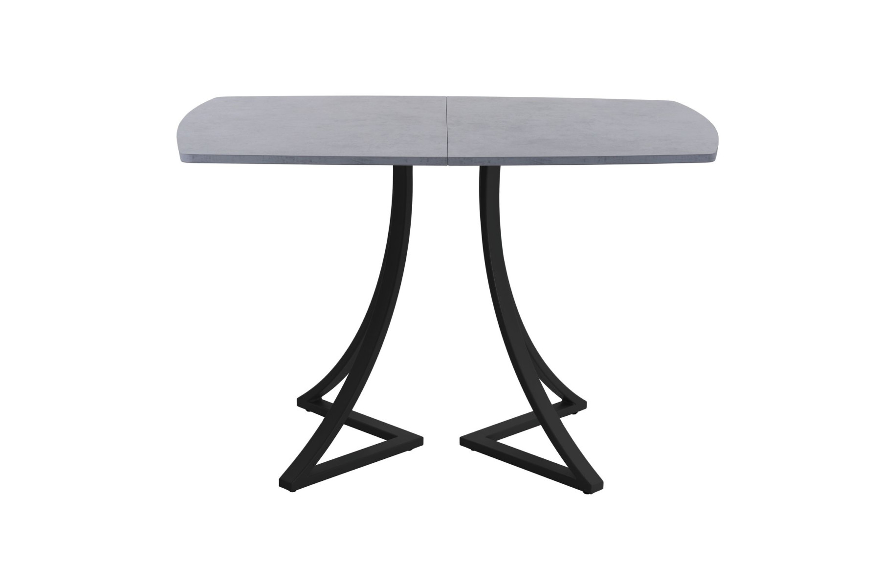 Обеденный стол AMC Elite (серии SLIM) / E24(1100) D2 (черный/Бетон Чикаго светло-серый)