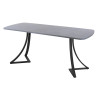 Обеденный стол AMC Elite (серии SLIM) / E24(1100) D2 (черный/Бетон Чикаго светло-серый)