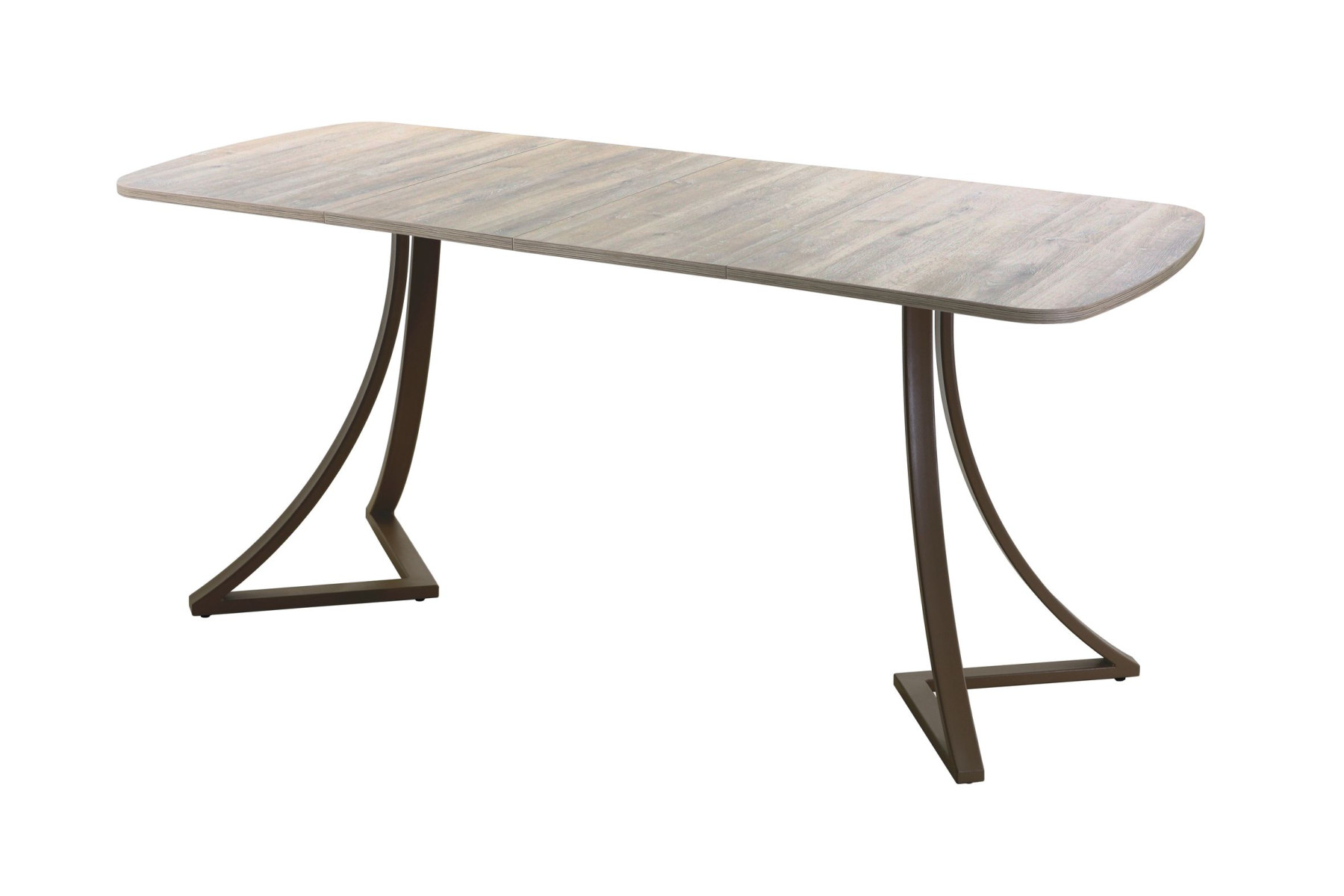 Обеденный стол AMC Elite (серии SLIM) / E24(1100) D2 (коричневый/Дуб Уайт-Ривер песочно-бежевый)