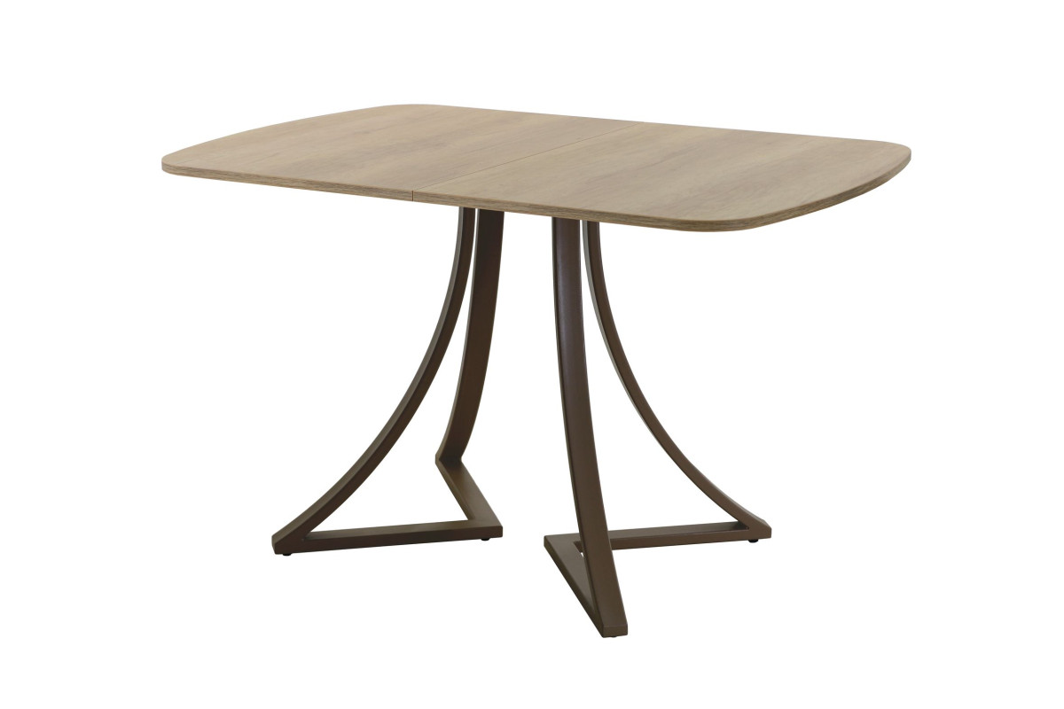 Обеденный стол AMC Elite (серии SLIM) / E24(1200) D2 (коричневый/Дуб Небраска Натуральный)