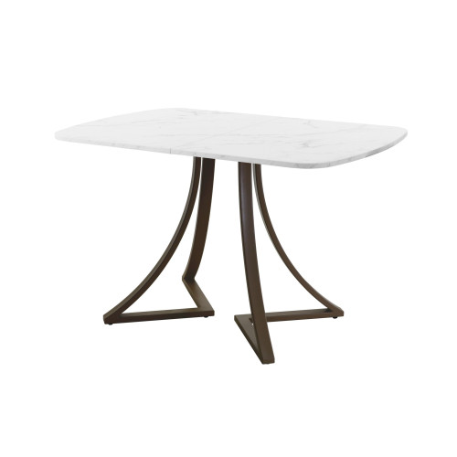 Обеденный стол AMC Elite (серии SLIM) / E24(1200) D2 (коричневый/Мрамор Кристалл)