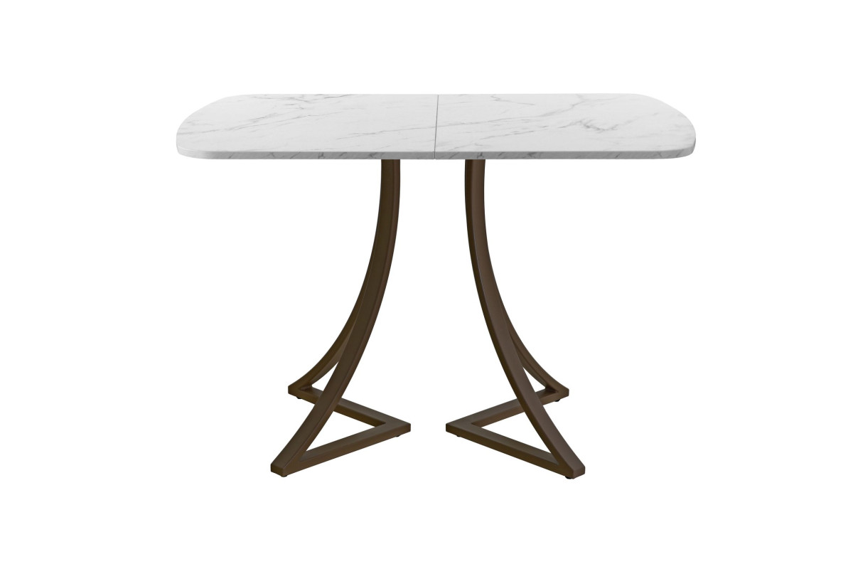 Обеденный стол AMC Elite (серии SLIM) / E24(1200) D2 (коричневый/Мрамор Кристалл)