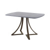 Обеденный стол AMC Elite (серии SLIM) / E24(1100) D2 (коричневый/Бетон Чикаго светло-серый)