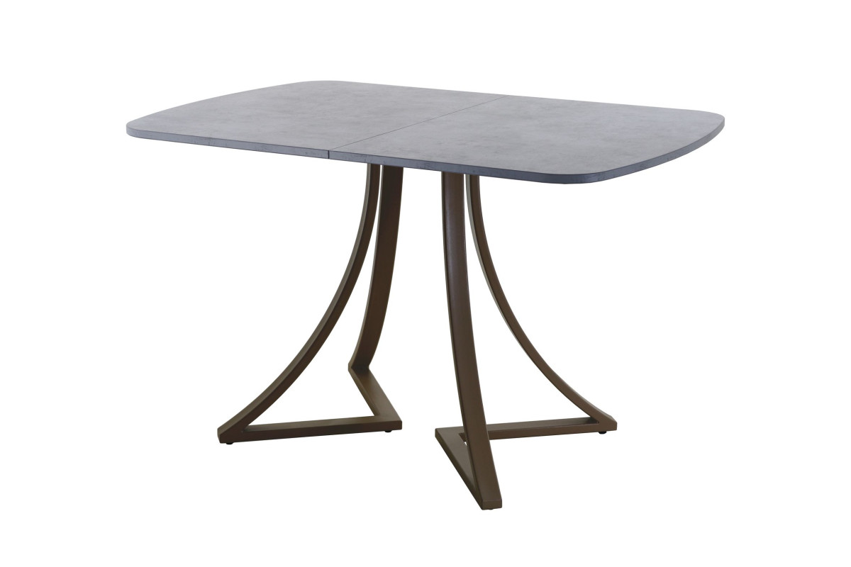Обеденный стол AMC Elite (серии SLIM) / E24(1100) D2 (коричневый/Бетон Чикаго светло-серый)