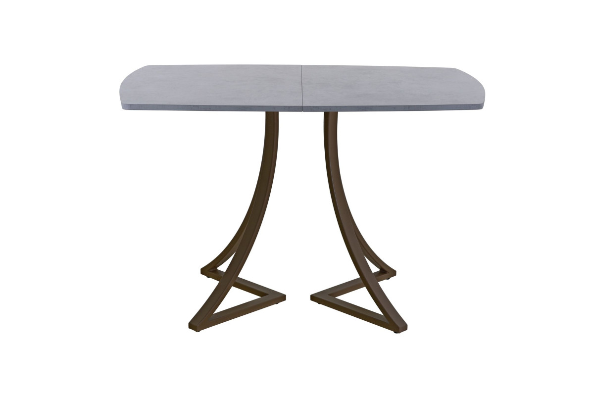 Обеденный стол AMC Elite (серии SLIM) / E24(1100) D2 (коричневый/Бетон Чикаго светло-серый)