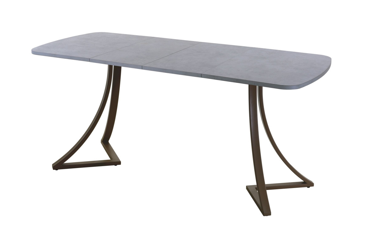 Обеденный стол AMC Elite (серии SLIM) / E24(1100) D2 (коричневый/Бетон Чикаго светло-серый)
