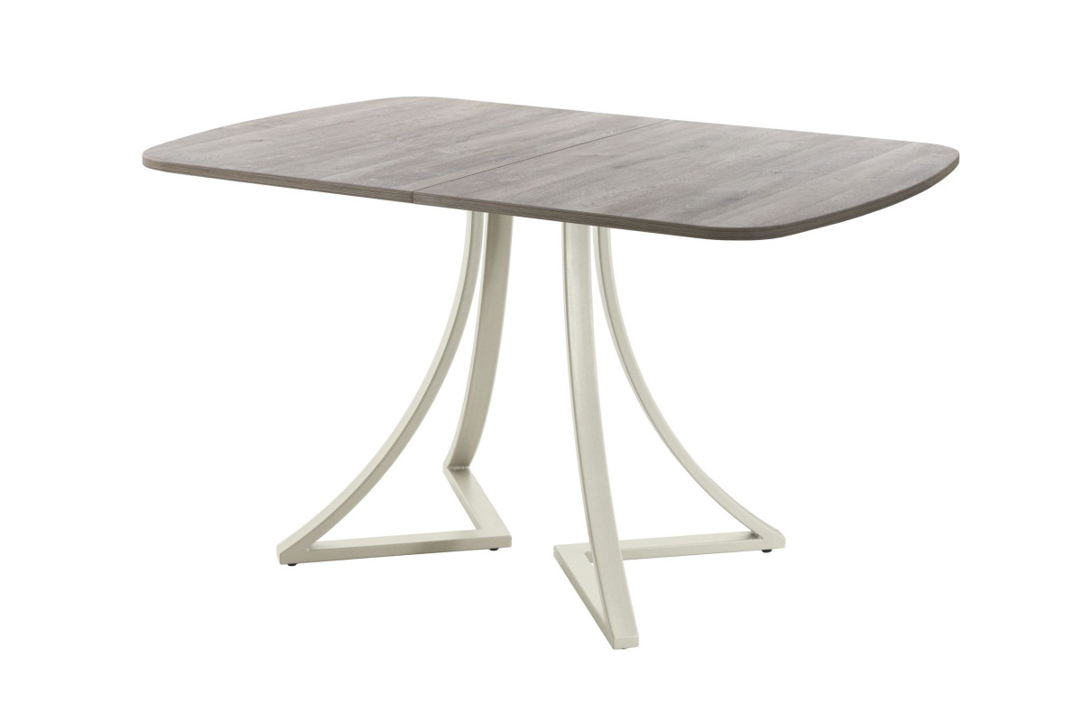 Обеденный стол AMC Elite (серии SLIM) / E24(1100) D2 (бежевый/Дуб Уайт-Ривер песочно-бежевый)