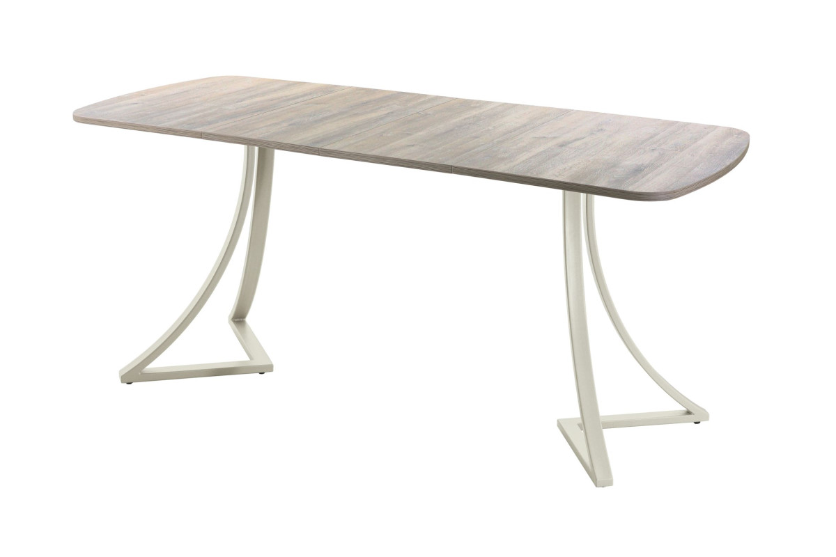 Обеденный стол AMC Elite (серии SLIM) / E24(1100) D2 (бежевый/Дуб Уайт-Ривер песочно-бежевый)