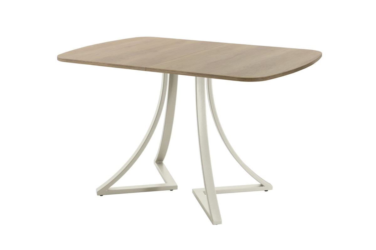 Обеденный стол AMC Elite (серии SLIM) / E24(1200) D2 (бежевый/Дуб Небраска Натуральный)