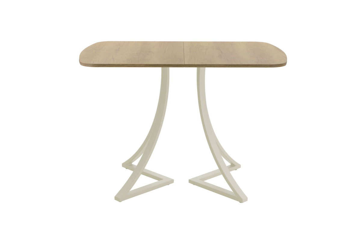 Обеденный стол AMC Elite (серии SLIM) / E24(1200) D2 (бежевый/Дуб Небраска Натуральный)