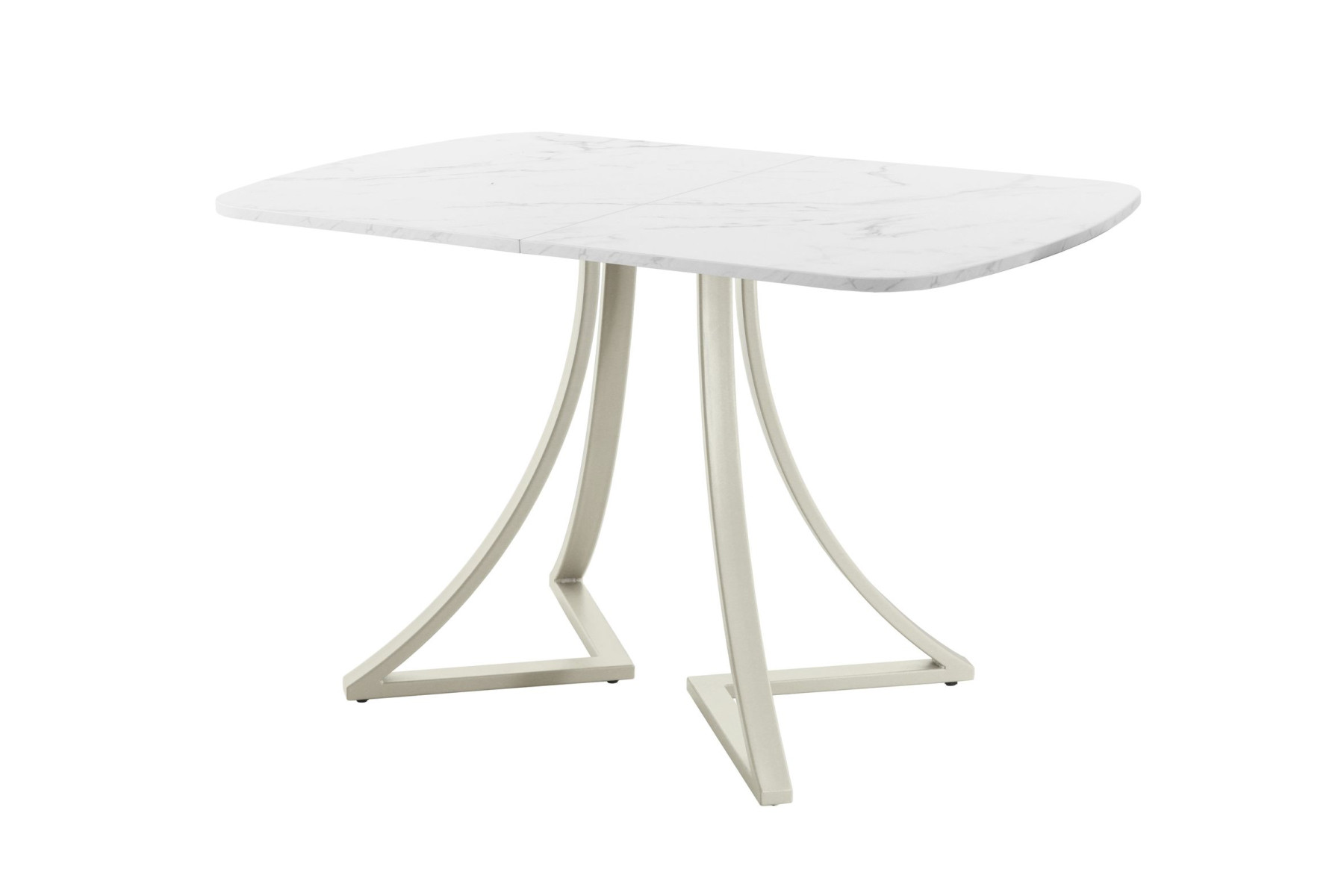 Обеденный стол AMC Elite (серии SLIM) / E24(1200) D2 (бежевый/Мрамор Кристалл)