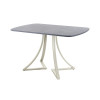 Обеденный стол AMC Elite (серии SLIM) / E24(1200) D2 (бежевый/Бетон Чикаго светло-серый)