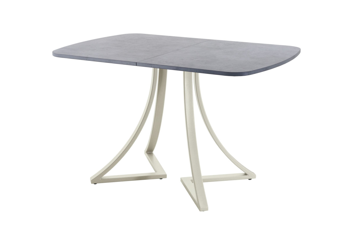 Обеденный стол AMC Elite (серии SLIM) / E24(1200) D2 (бежевый/Бетон Чикаго светло-серый)