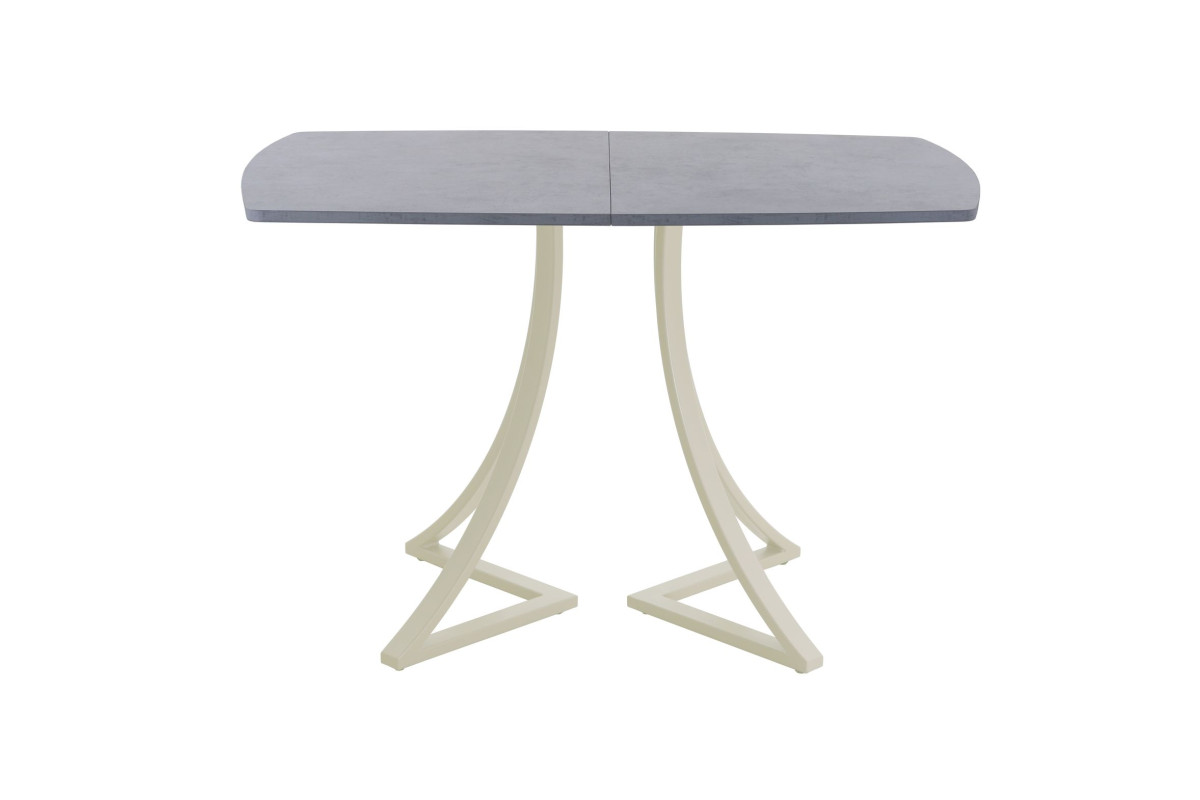 Обеденный стол AMC Elite (серии SLIM) / E24(1200) D2 (бежевый/Бетон Чикаго светло-серый)