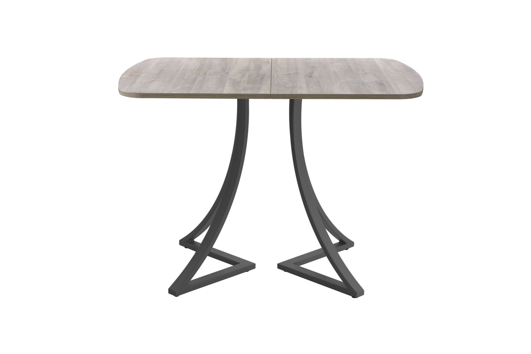 Обеденный стол AMC Elite (серии SLIM) / E24(1100) D2 (графит/Дуб Уайт-Ривер песочно-бежевый)