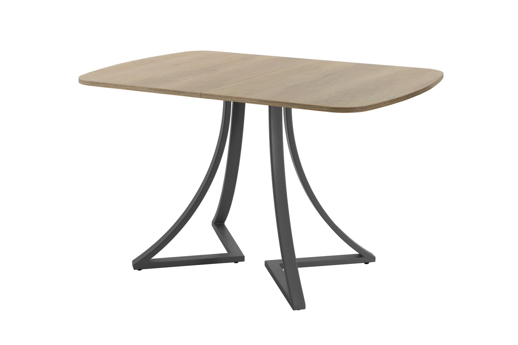 Обеденный стол AMC Elite (серии SLIM) / E24(1200) D2 (графит/Дуб Небраска Натуральный)