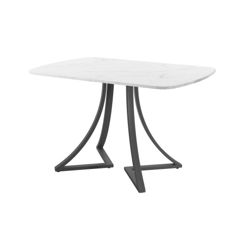 Обеденный стол AMC Elite (серии SLIM) / E24(1200) D2 (графит/Мрамор Кристалл)