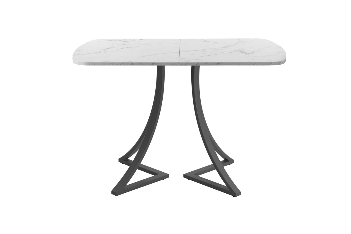 Обеденный стол AMC Elite (серии SLIM) / E24(1100) D2 (графит/Мрамор Кристалл)