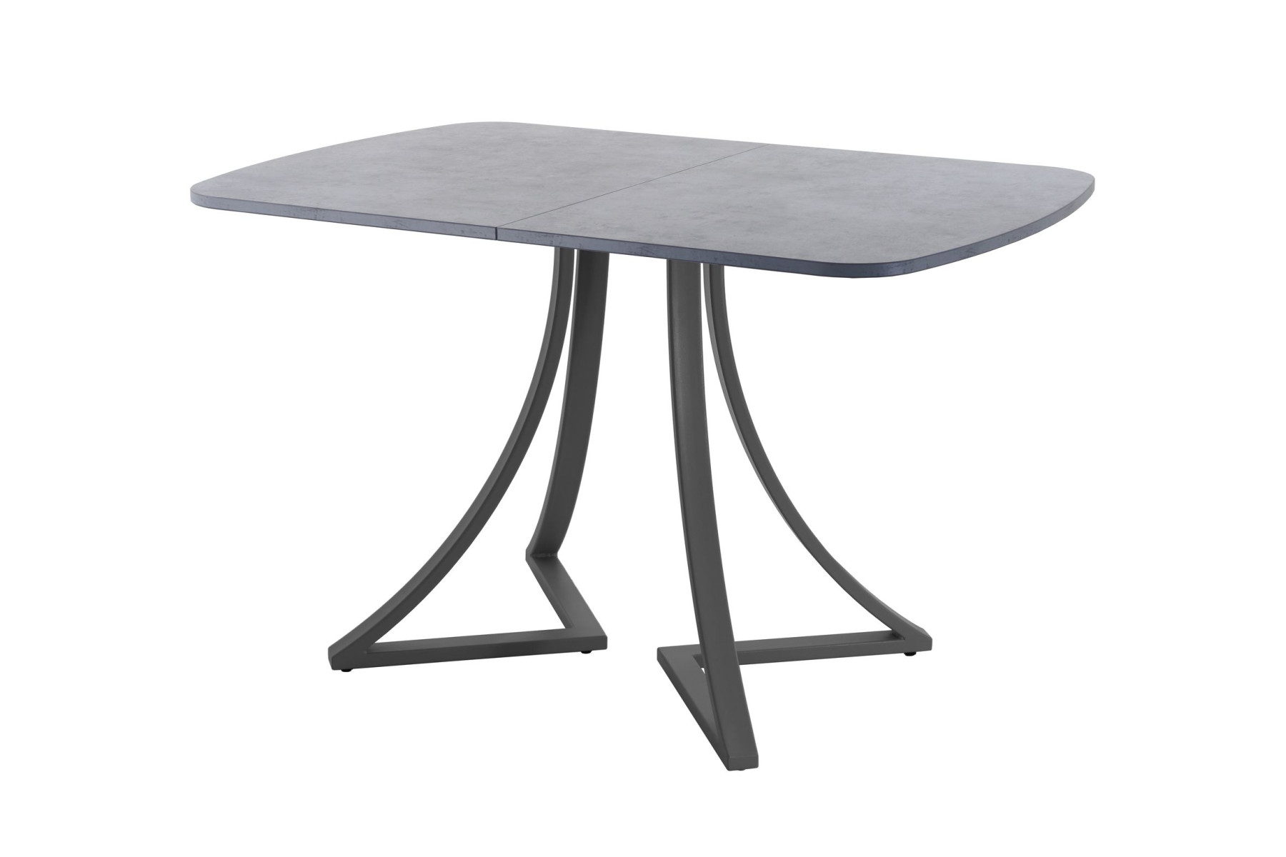 Обеденный стол AMC Elite (серии SLIM) / E24(1200) D2 (графит/Бетон Чикаго светло-серый)