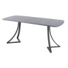 Обеденный стол AMC Elite (серии SLIM) / E24(1200) D2 (графит/Бетон Чикаго светло-серый)