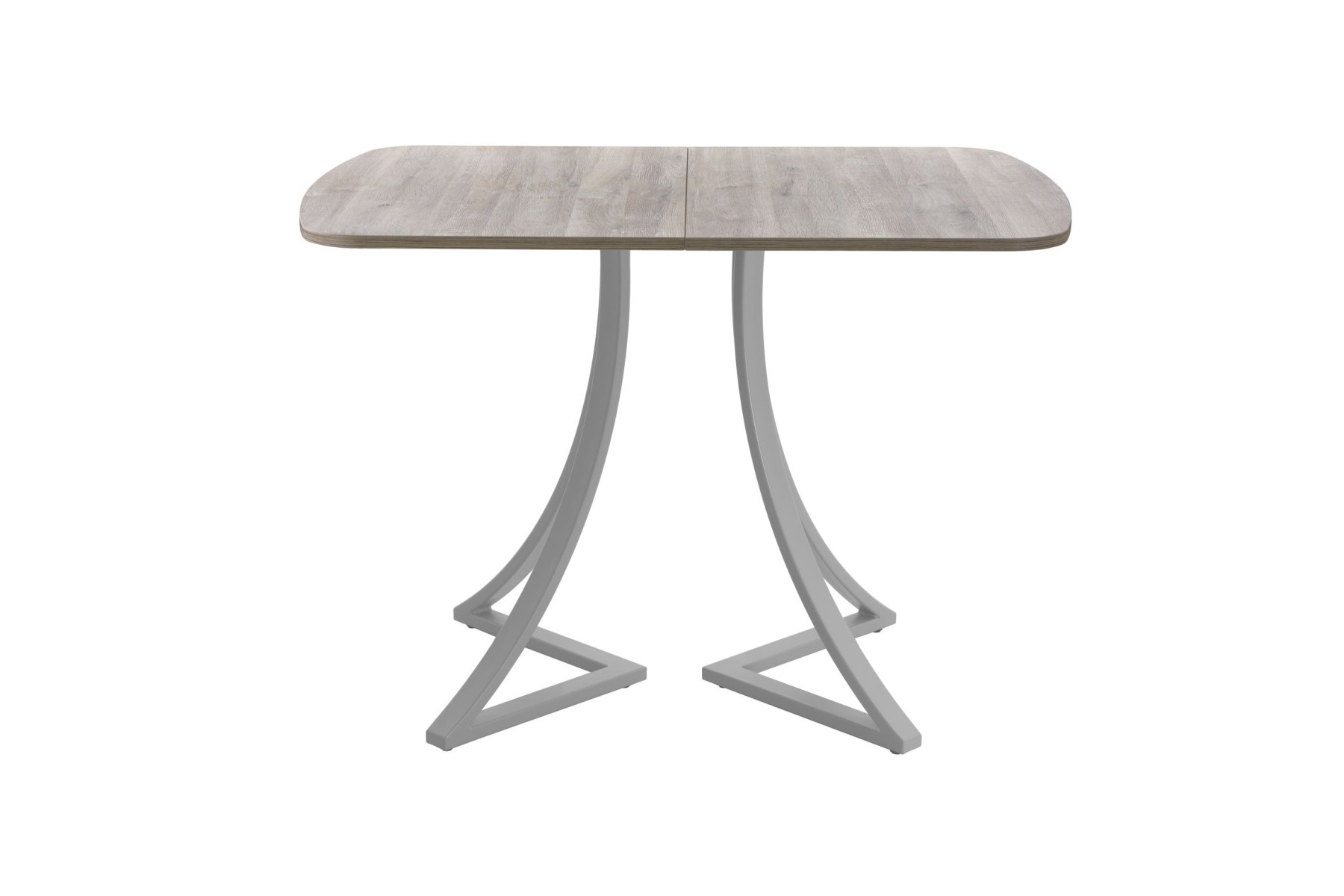 Обеденный стол AMC Elite (серии SLIM) / E24(1100) D2 (серебро/Дуб Уайт-Ривер песочно-бежевый)