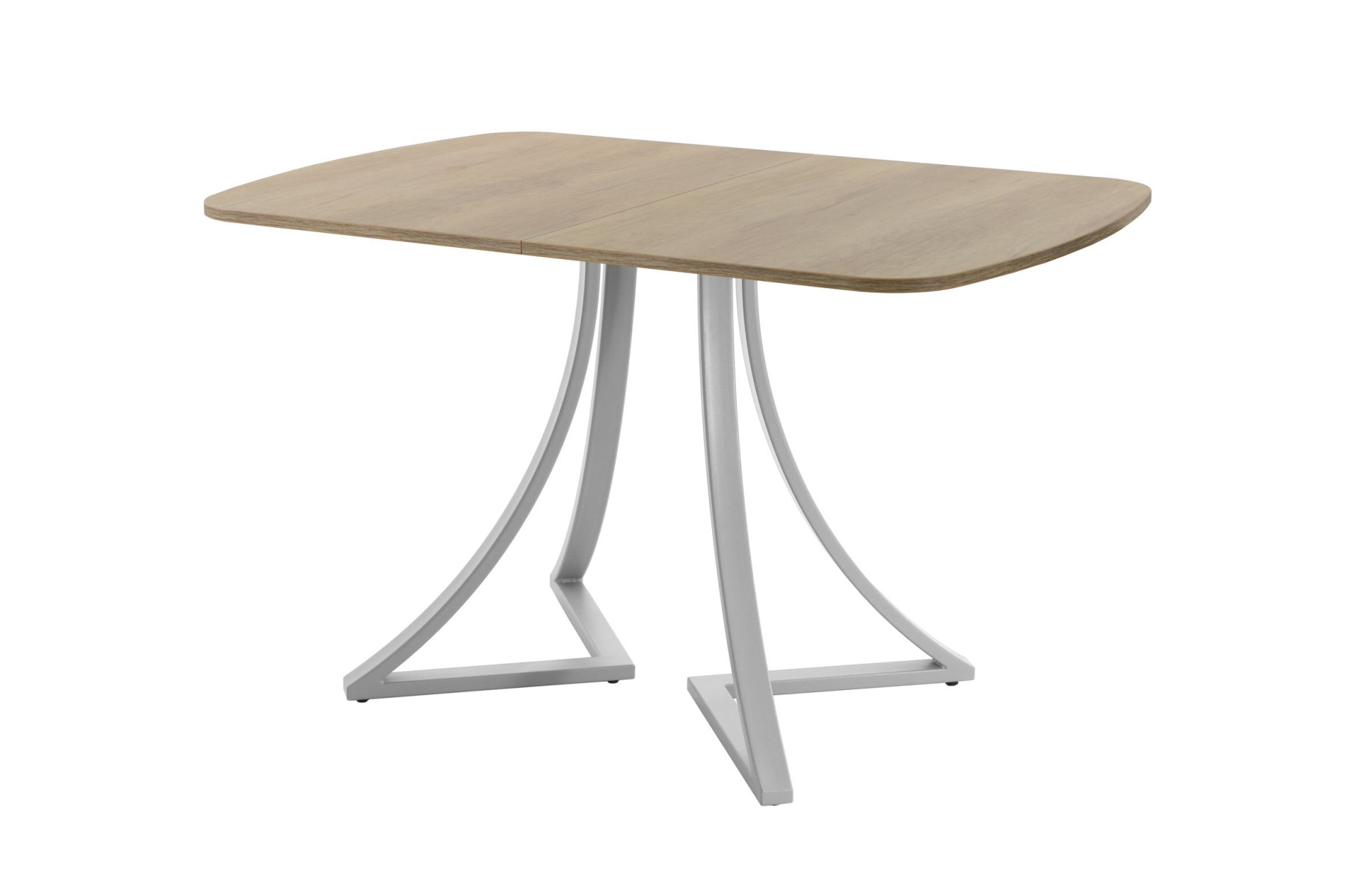 Обеденный стол AMC Elite (серии SLIM) / E24(1100) D2 (серебро/Дуб Небраска Натуральный)