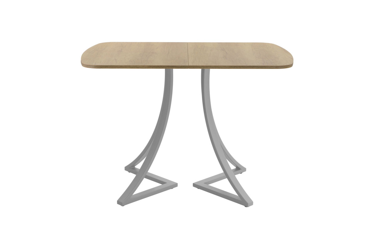 Обеденный стол AMC Elite (серии SLIM) / E24(1100) D2 (серебро/Дуб Небраска Натуральный)