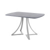 Обеденный стол AMC Elite (серии SLIM) / E24(1100) D2 (серебро/Бетон Чикаго светло-серый)