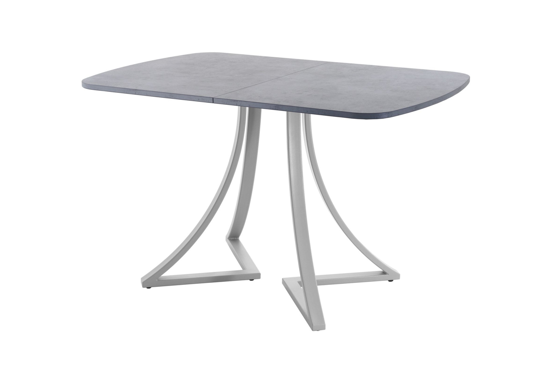Обеденный стол AMC Elite (серии SLIM) / E24(1100) D2 (серебро/Бетон Чикаго светло-серый)