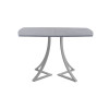 Обеденный стол AMC Elite (серии SLIM) / E24(1100) D2 (серебро/Бетон Чикаго светло-серый)