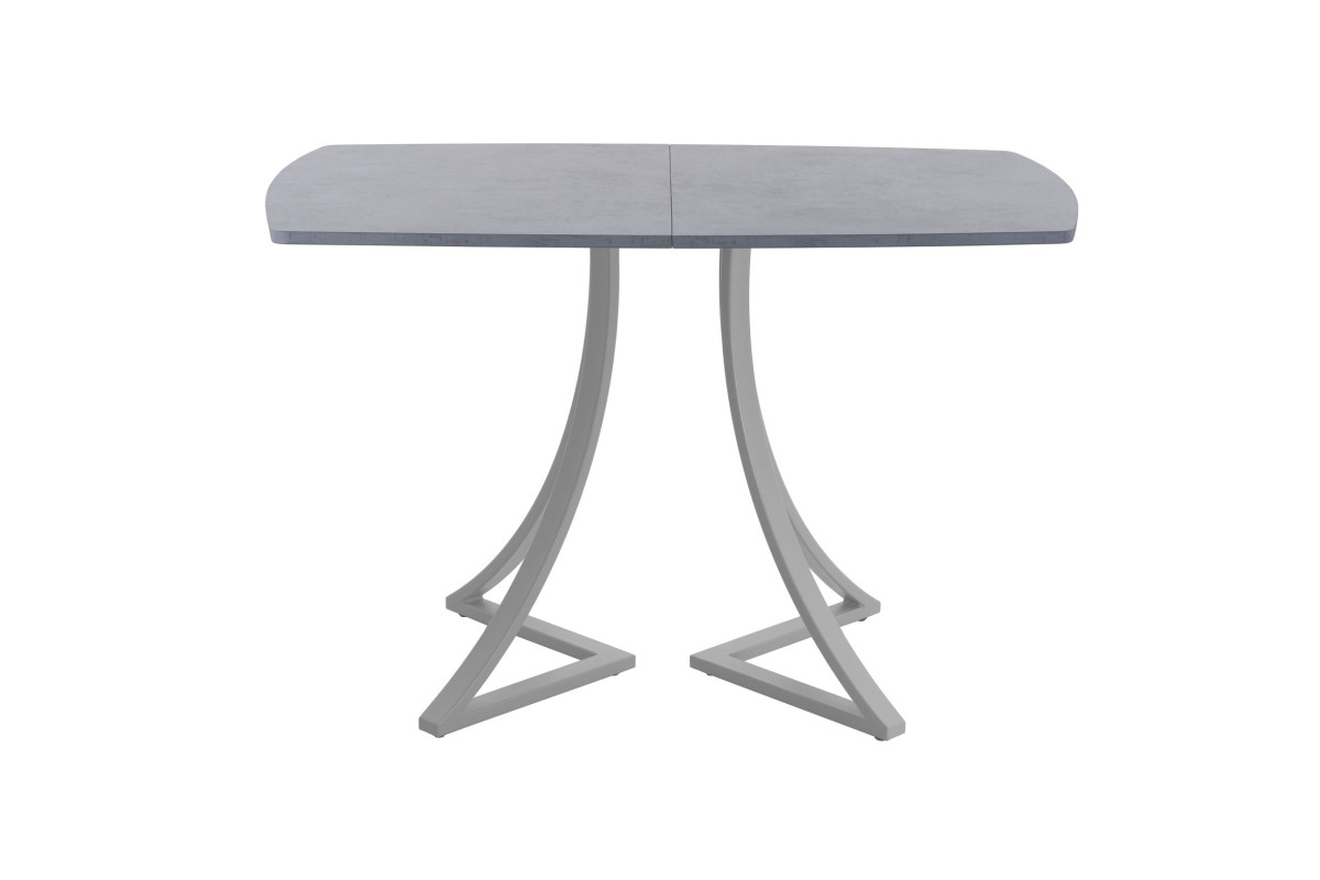 Обеденный стол AMC Elite (серии SLIM) / E24(1100) D2 (серебро/Бетон Чикаго светло-серый)