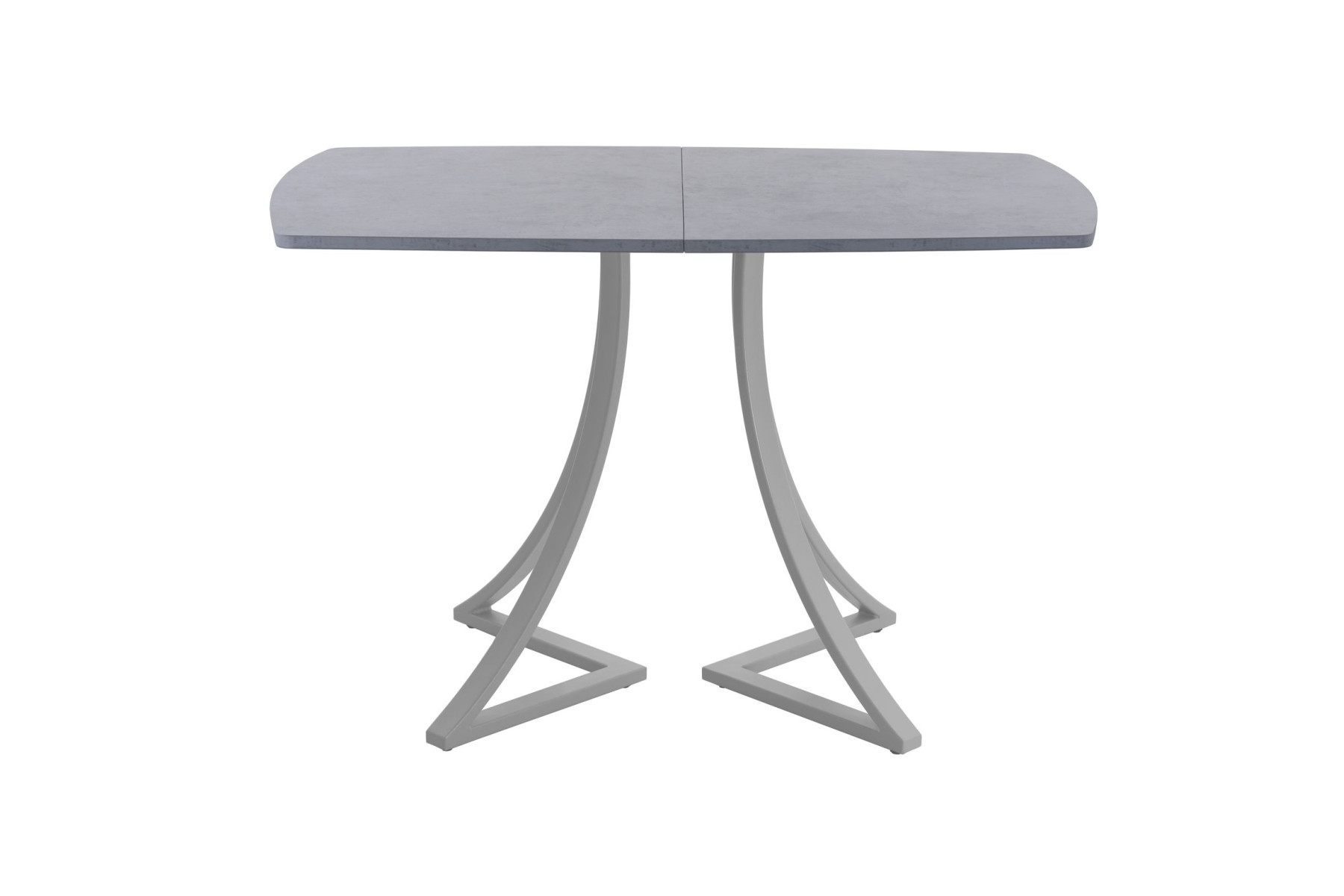 Обеденный стол AMC Elite (серии SLIM) / E24(1100) D2 (серебро/Бетон Чикаго светло-серый)