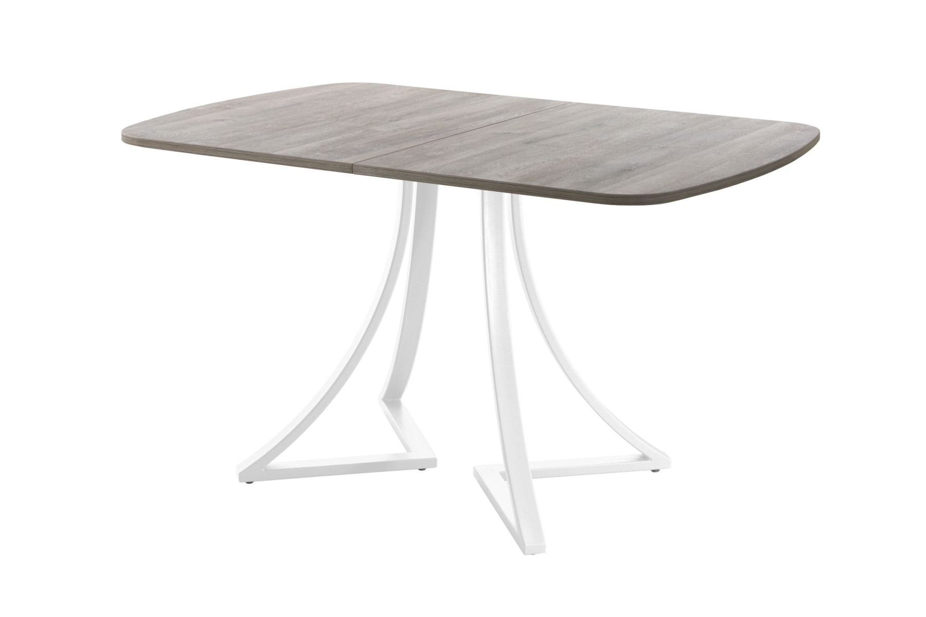 Обеденный стол AMC Elite (серии SLIM) / E24(1200) D2 (белый/Дуб Уайт-Ривер песочно-бежевый)