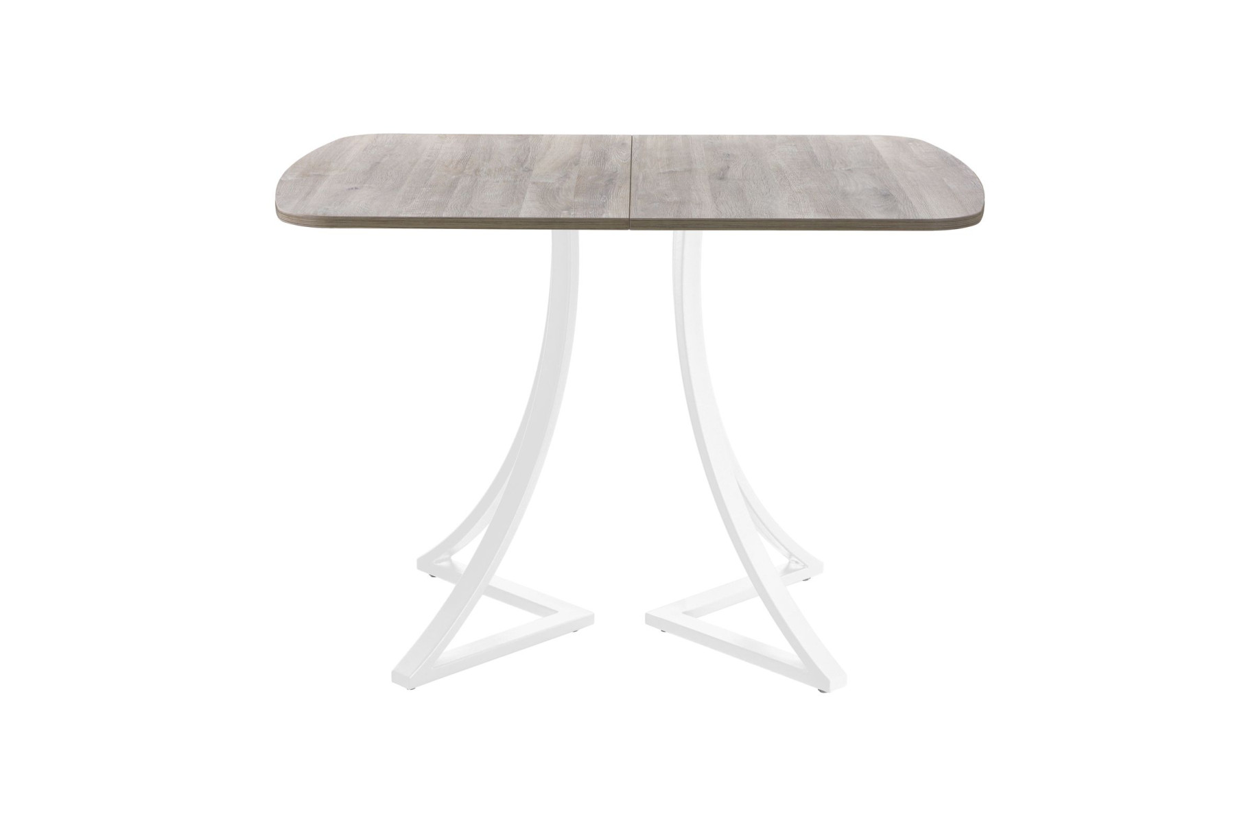 Обеденный стол AMC Elite (серии SLIM) / E24(1200) D2 (белый/Дуб Уайт-Ривер песочно-бежевый)