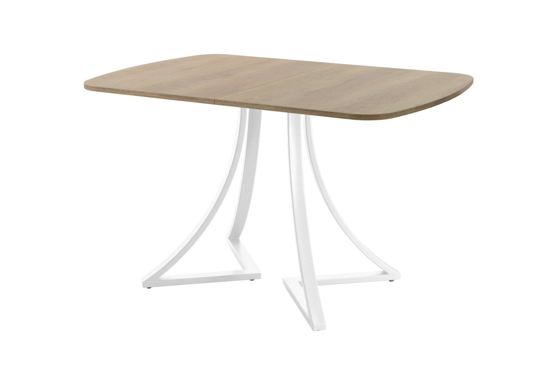 Обеденный стол AMC Elite (серии SLIM) / E24(1200) D2 (белый/Дуб Небраска Натуральный)