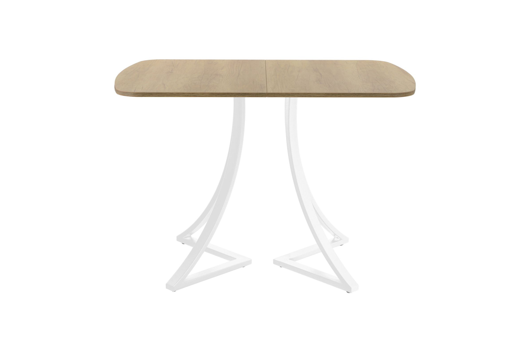 Обеденный стол AMC Elite (серии SLIM) / E24(1200) D2 (белый/Дуб Небраска Натуральный)