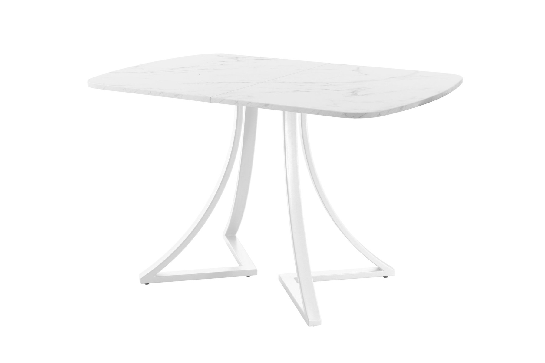 Обеденный стол AMC Elite (серии SLIM) / E24(1100) D2 (белый/Мрамор Кристалл)