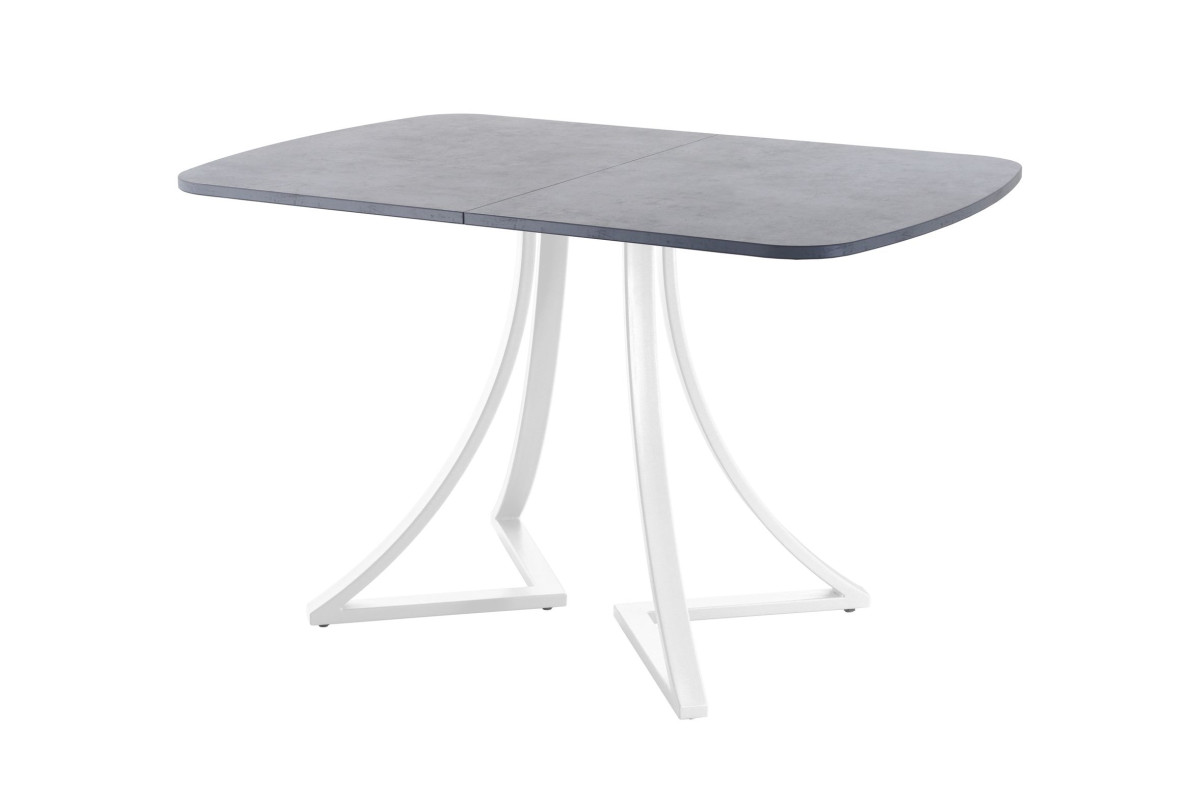 Обеденный стол AMC Elite (серии SLIM) / E24(1200) D2 (белый/Бетон Чикаго светло-серый)