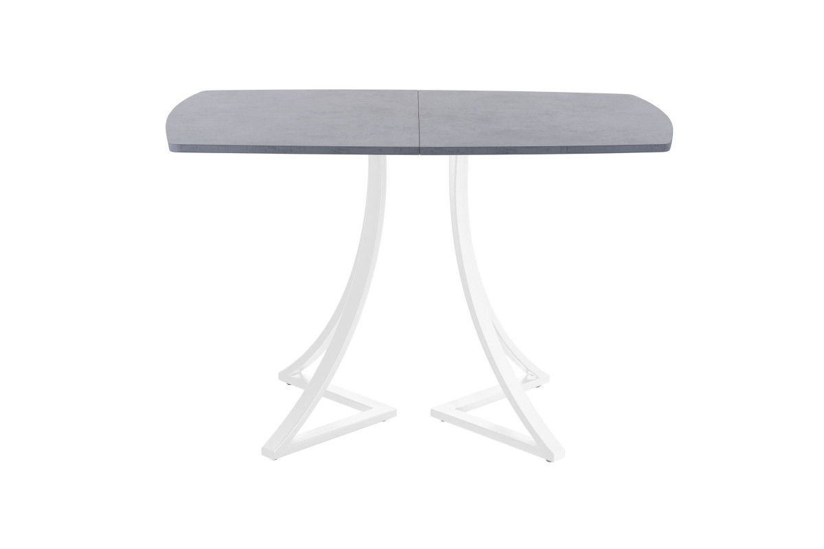 Обеденный стол AMC Elite (серии SLIM) / E24(1200) D2 (белый/Бетон Чикаго светло-серый)