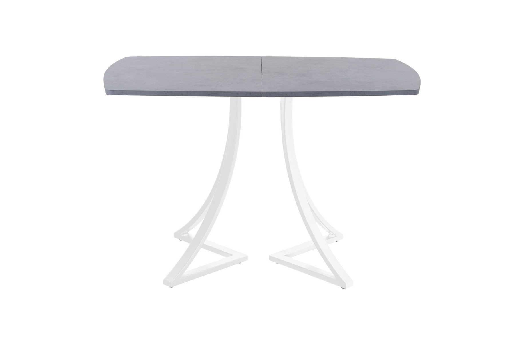 Обеденный стол AMC Elite (серии SLIM) / E24(1200) D2 (белый/Бетон Чикаго светло-серый)